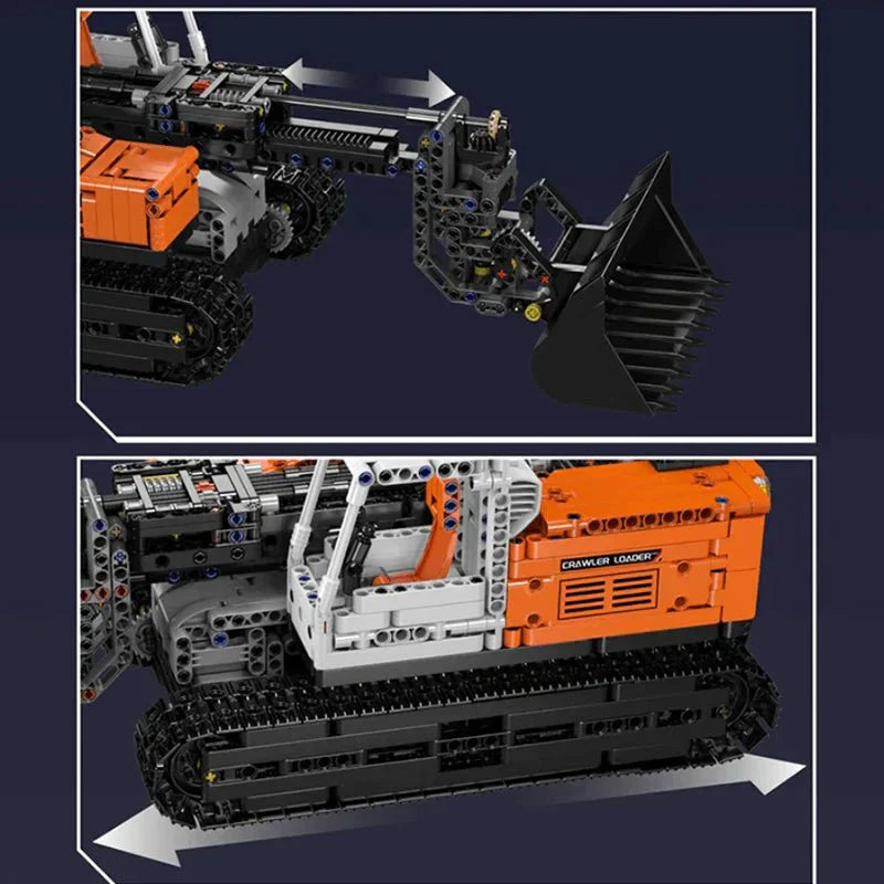 Brick MOC RC Heavy-Duty Wheel Loader | 1422pcs - Brick Car Merchant