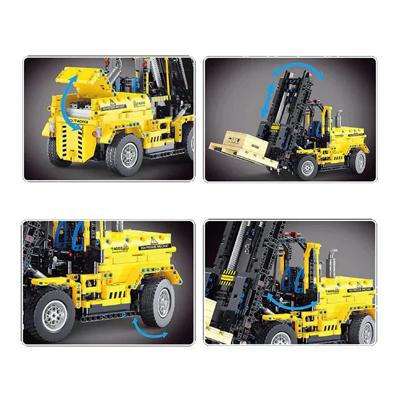 Brick MOC RC Industrial Forklift | 2027pcs - Brick Car Merchant