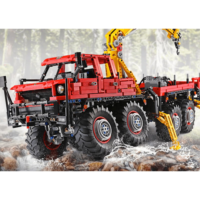 Brick MOC RC Logging Truck | 3068pcs - Brick Car Merchant