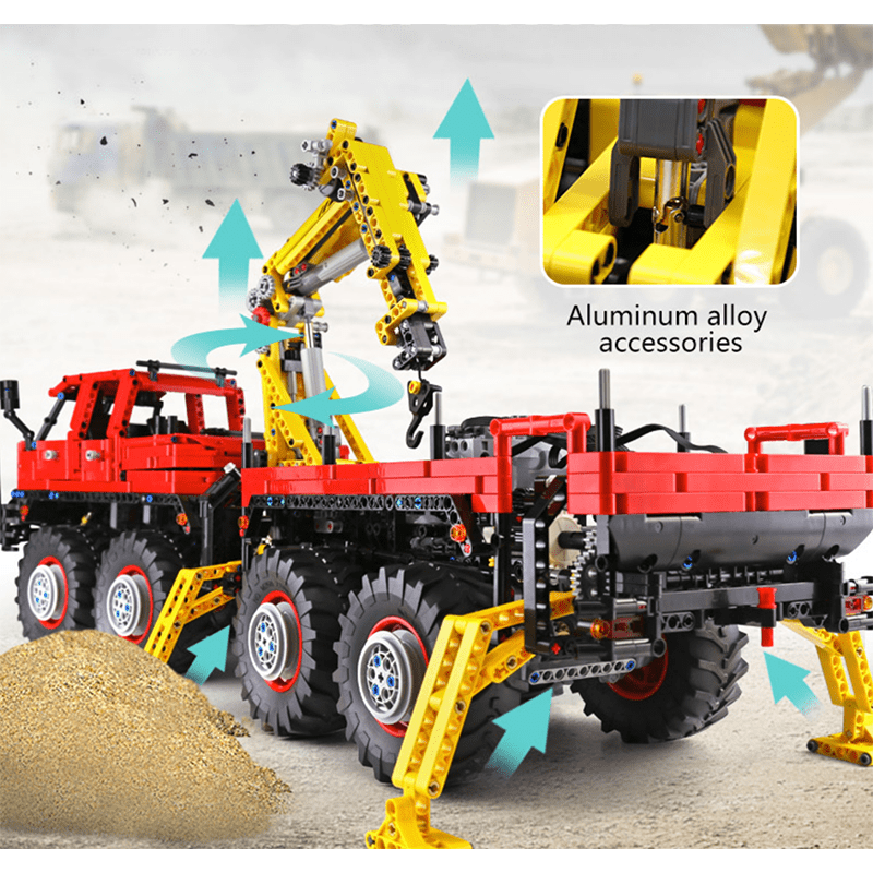 Brick MOC RC Logging Truck | 3068pcs - Brick Car Merchant