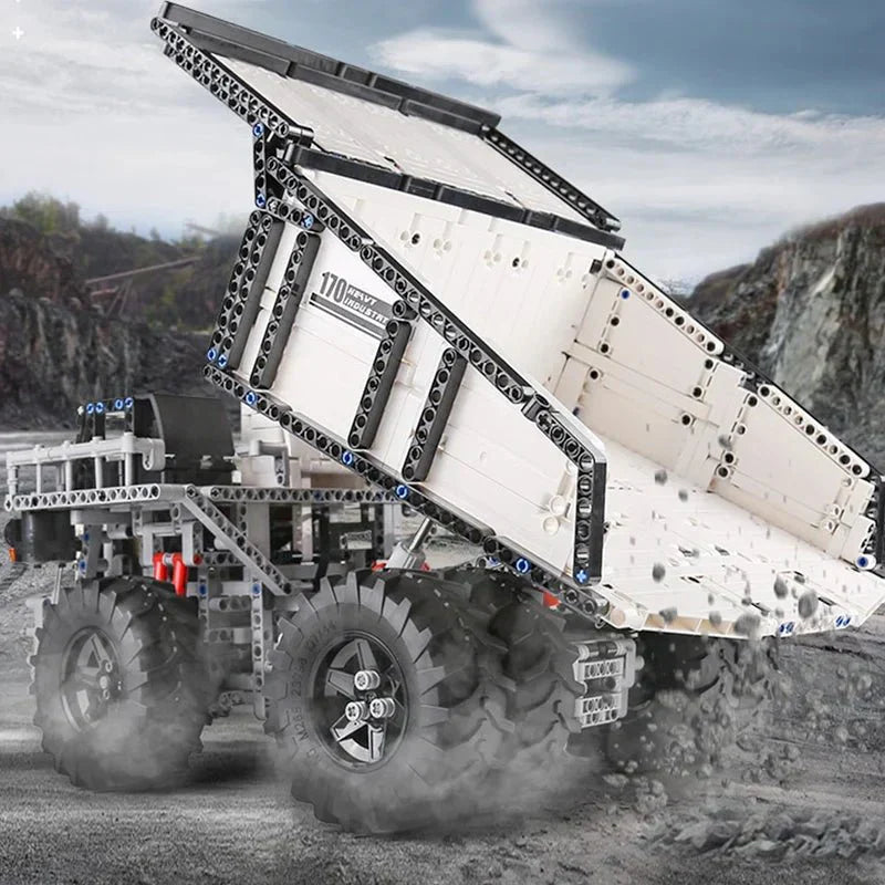 Brick MOC RC Mining Dump Truck | 2010pcs - Brick Car Merchant