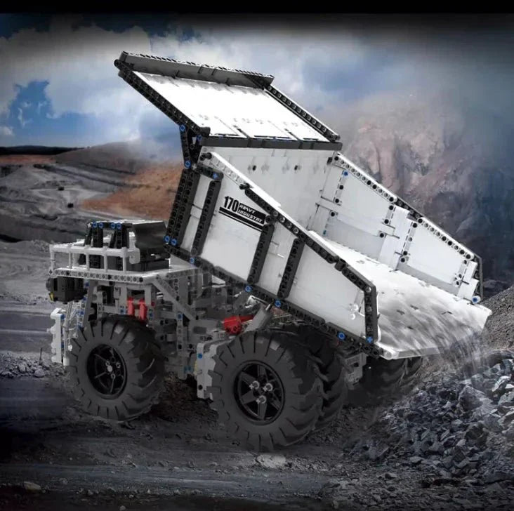 Brick MOC RC Mining Dump Truck | 2010pcs - Brick Car Merchant