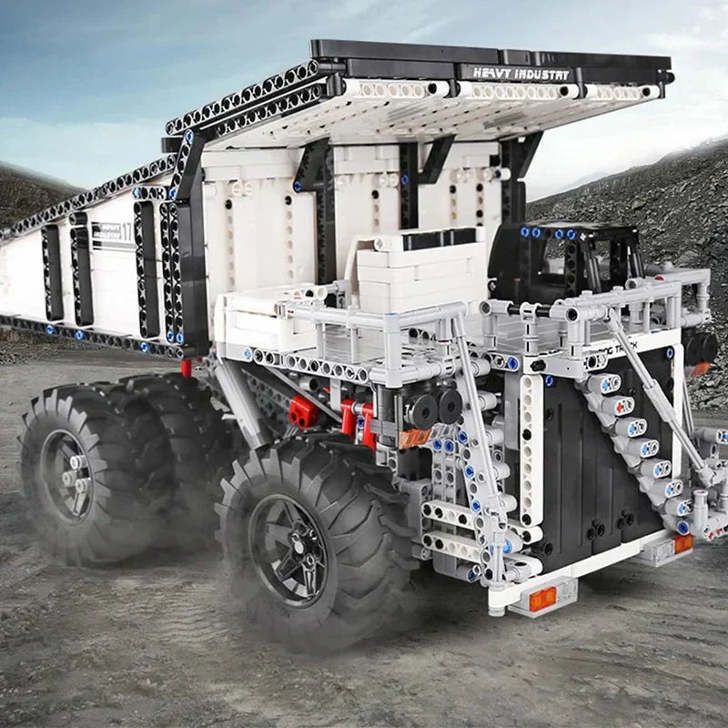 Brick MOC RC Mining Dump Truck | 2010pcs - Brick Car Merchant