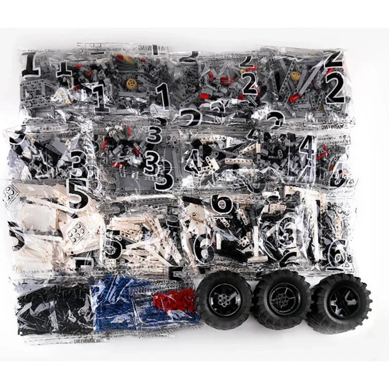 Brick MOC RC Mining Dump Truck | 2010pcs - Brick Car Merchant