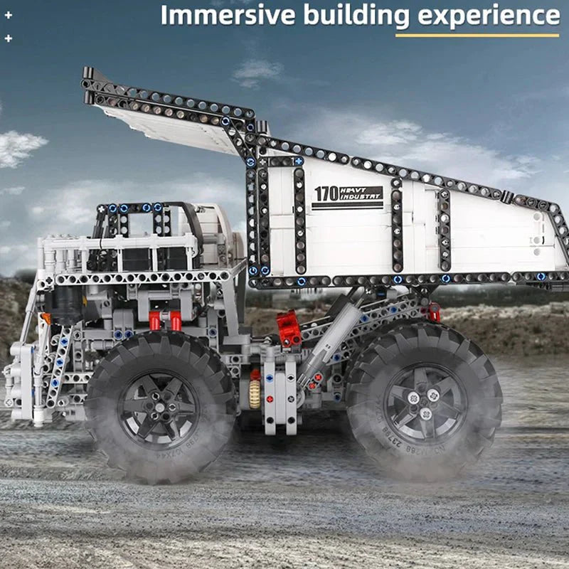 Brick MOC RC Mining Dump Truck | 2010pcs - Brick Car Merchant