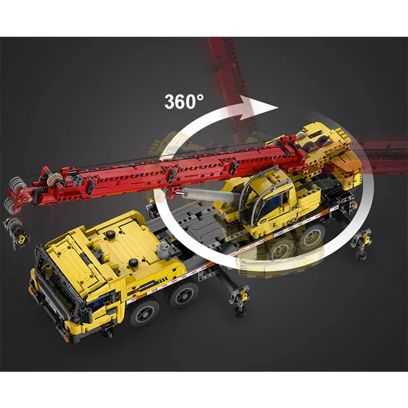 Brick MOC RC Mobile Crane | 1831pcs - Brick Car Merchant