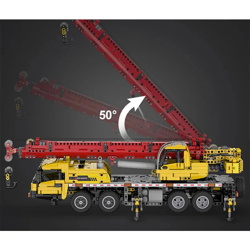 Brick MOC RC Mobile Crane | 1831pcs - Brick Car Merchant