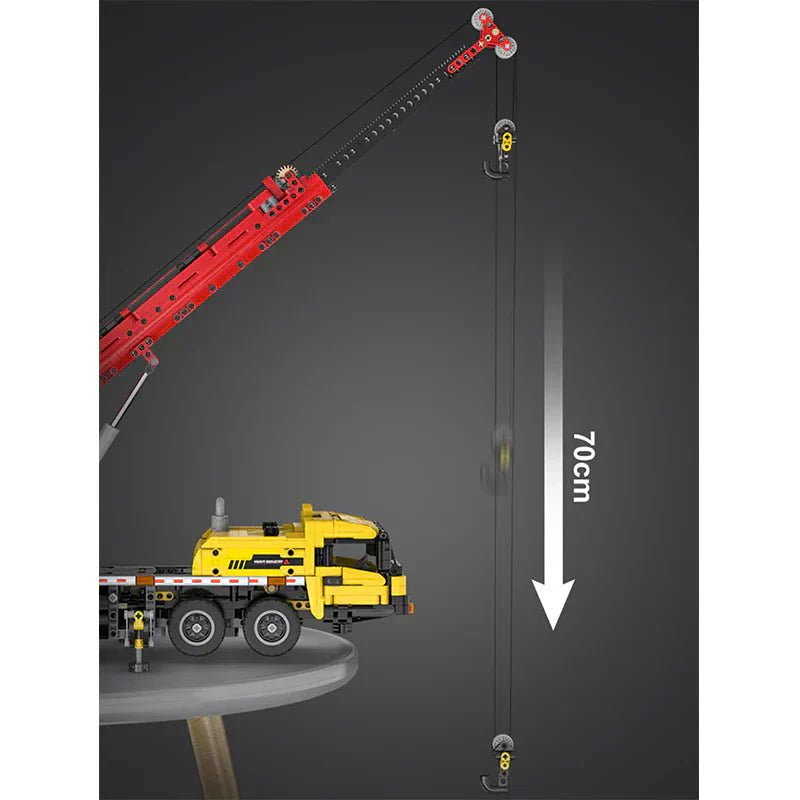 Brick MOC RC Mobile Crane | 1831pcs - Brick Car Merchant