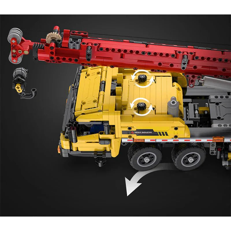 Brick MOC RC Mobile Crane | 1831pcs - Brick Car Merchant