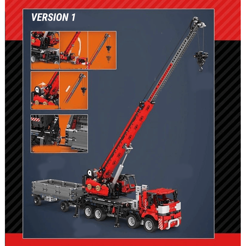 Brick MOC RC Mobile Crane | 2827pcs - Brick Car Merchant