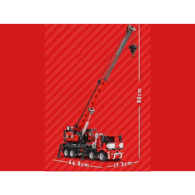 Brick MOC RC Mobile Crane | 2827pcs - Brick Car Merchant