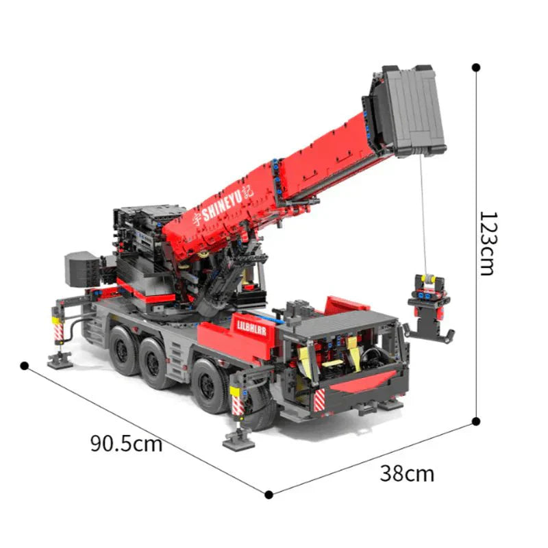 Brick MOC RC Mobile Crane | 4885pcs - Brick Car Merchant