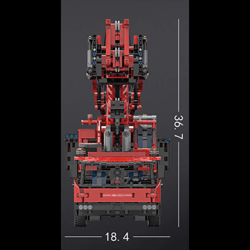Brick MOC RC Mobile Crane Truck | 4460pcs - Brick Car Merchant