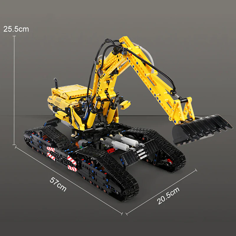 Brick MOC RC Morphing Excavator | 2236pcs - Brick Car Merchant