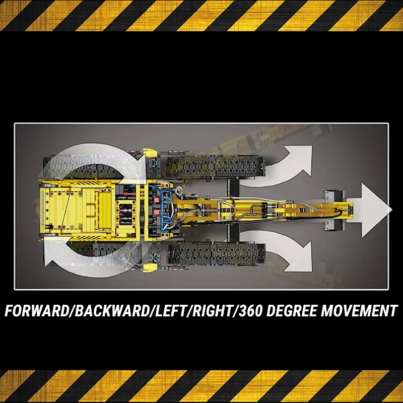 Brick MOC RC Morphing Excavator | 2236pcs - Brick Car Merchant