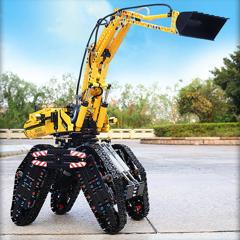 Brick MOC RC Morphing Excavator | 2236pcs - Brick Car Merchant