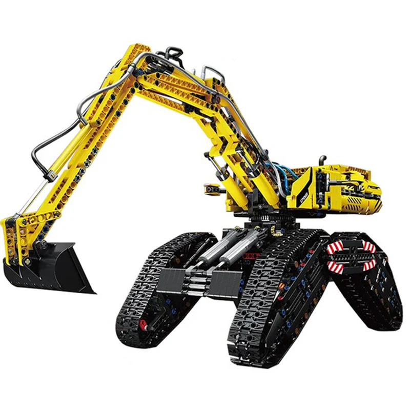 Brick MOC RC Morphing Excavator | 2236pcs - Brick Car Merchant