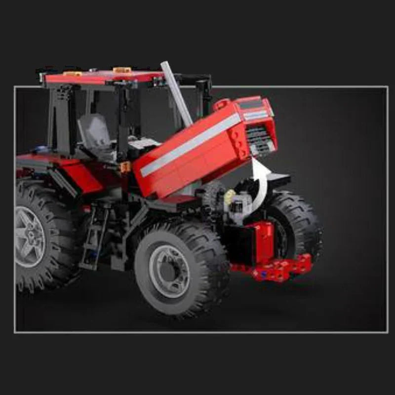 Brick MOC RC Plowing Tractor | 1675pcs - Brick Car Merchant