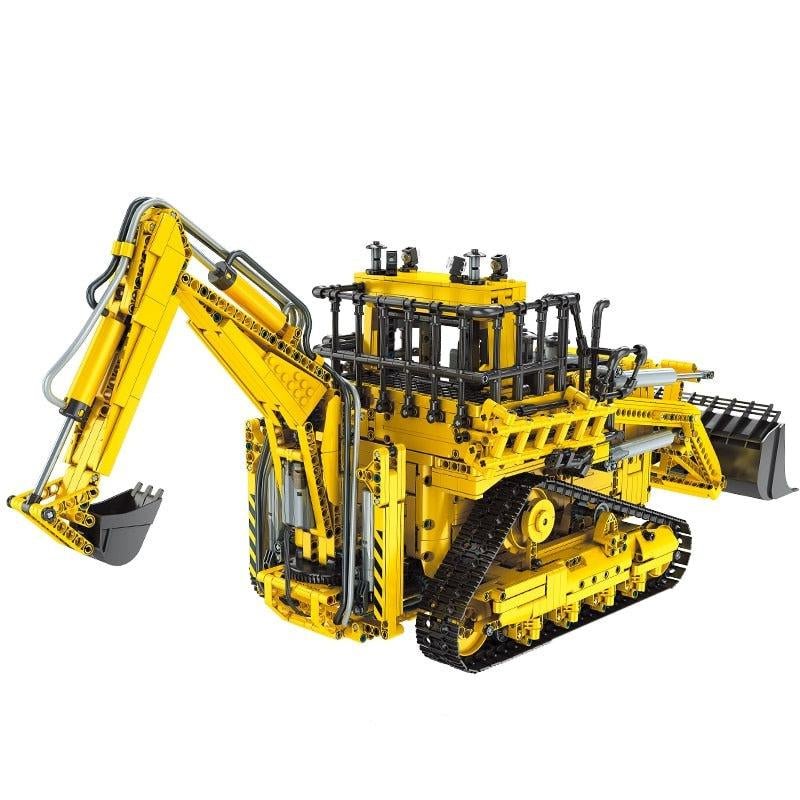 Brick MOC RC Pneumatic Bulldozer | 3963pcs - Brick Car Merchant