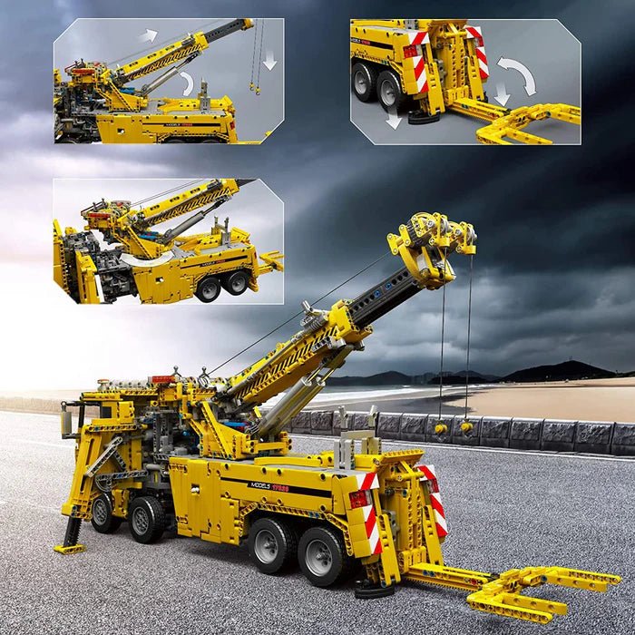 Brick MOC RC Rescue Utility Truck | 4883pcs - Brick Car Merchant