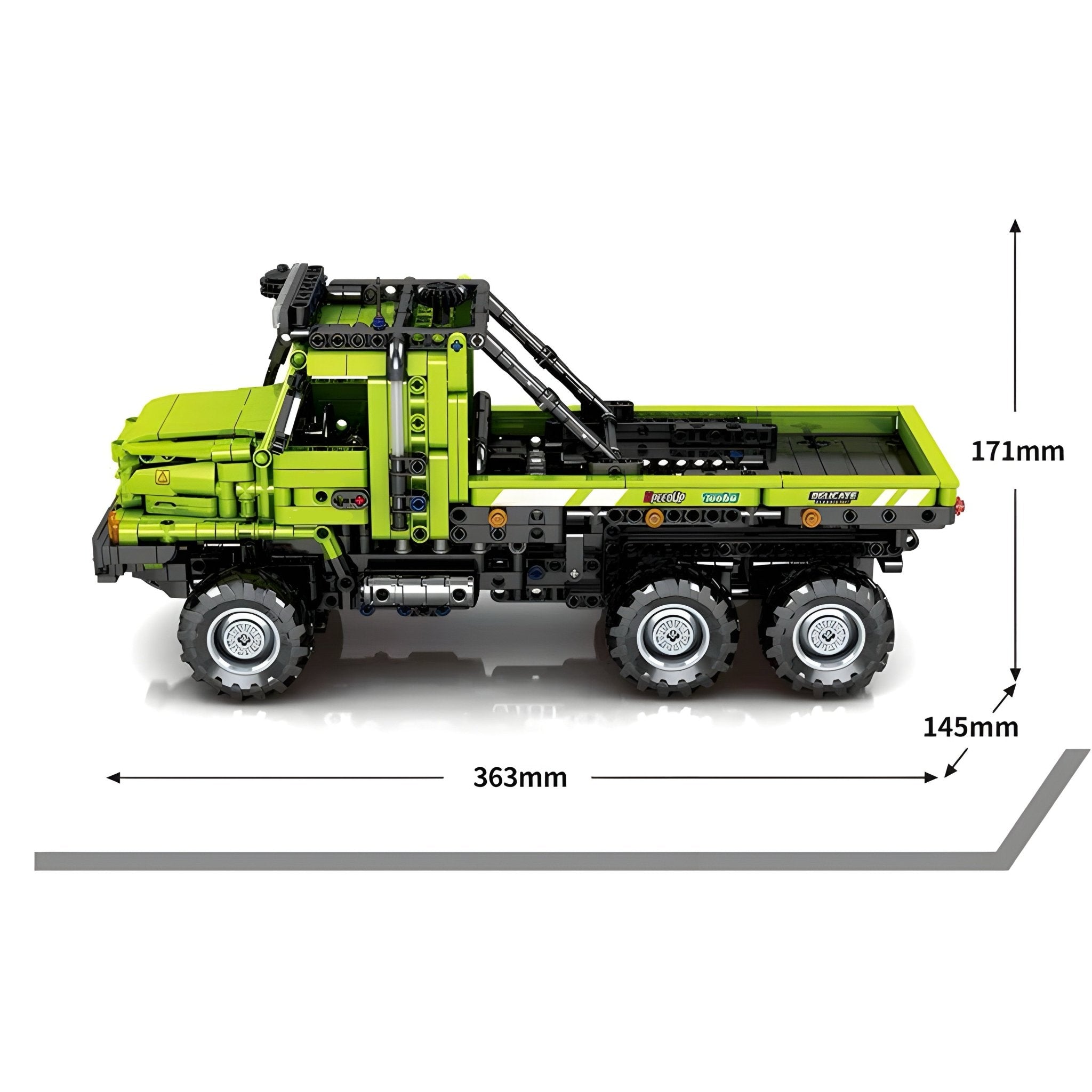 Brick MOC RC Transport Cargo Truck | 1336pcs - Brick Car Merchant