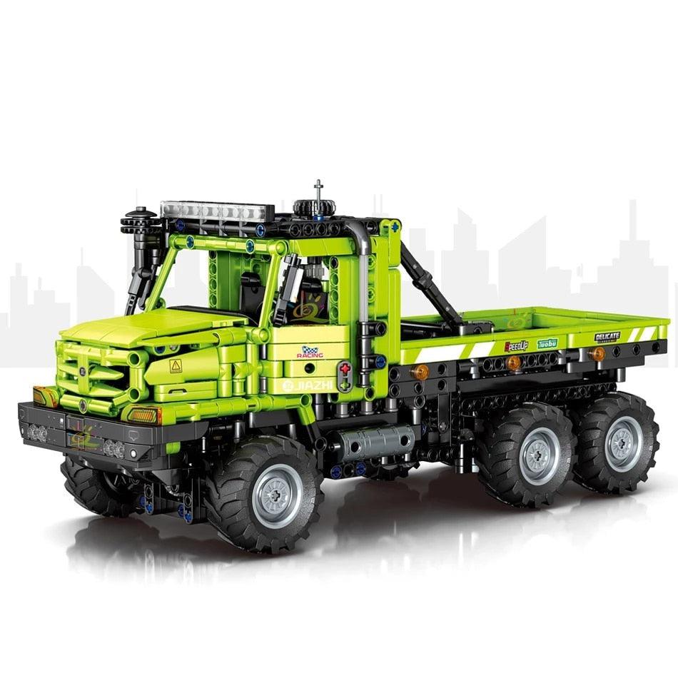 Brick MOC RC Transport Cargo Truck | 1336pcs - Brick Car Merchant