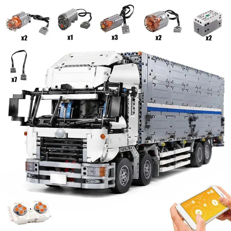 Brick MOC RC Wing-Body Cargo Truck | 4166pcs - Brick Car Merchant