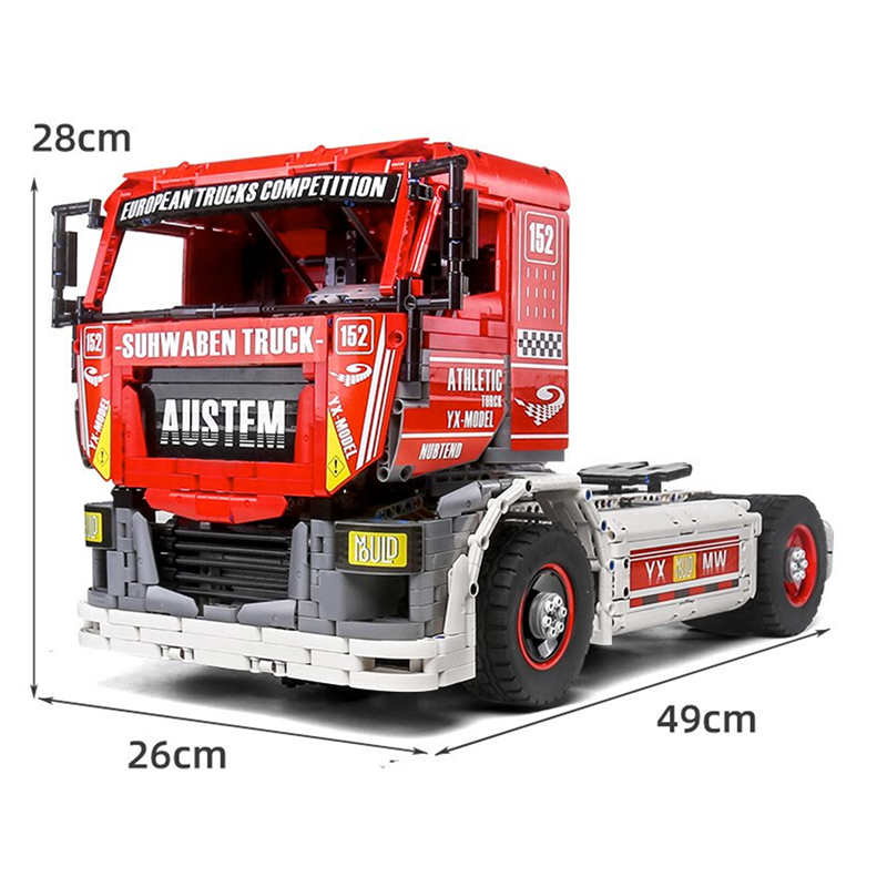 Brick MOC Race Truck Remote Control | 2638pcs - Brick Car Merchant