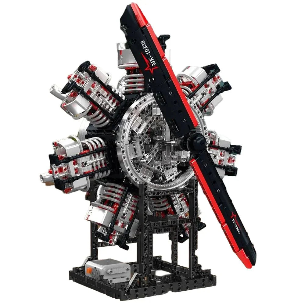 Brick MOC Radial Aircraft Engine | 3089pcs - Brick Car Merchant