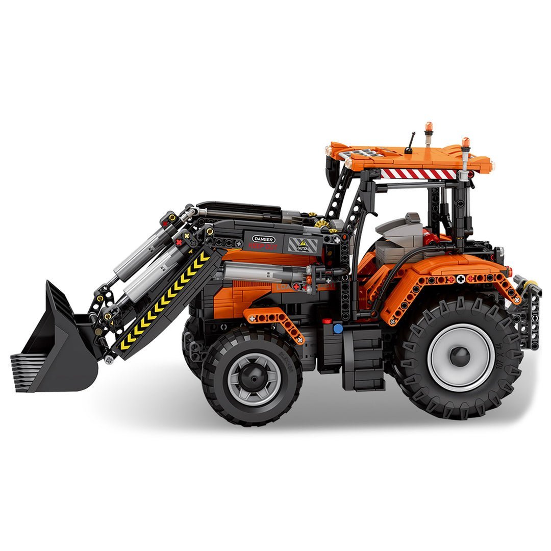 Brick MOC Remote Controlled Loading Tractor | 1496pcs - Brick Car Merchant