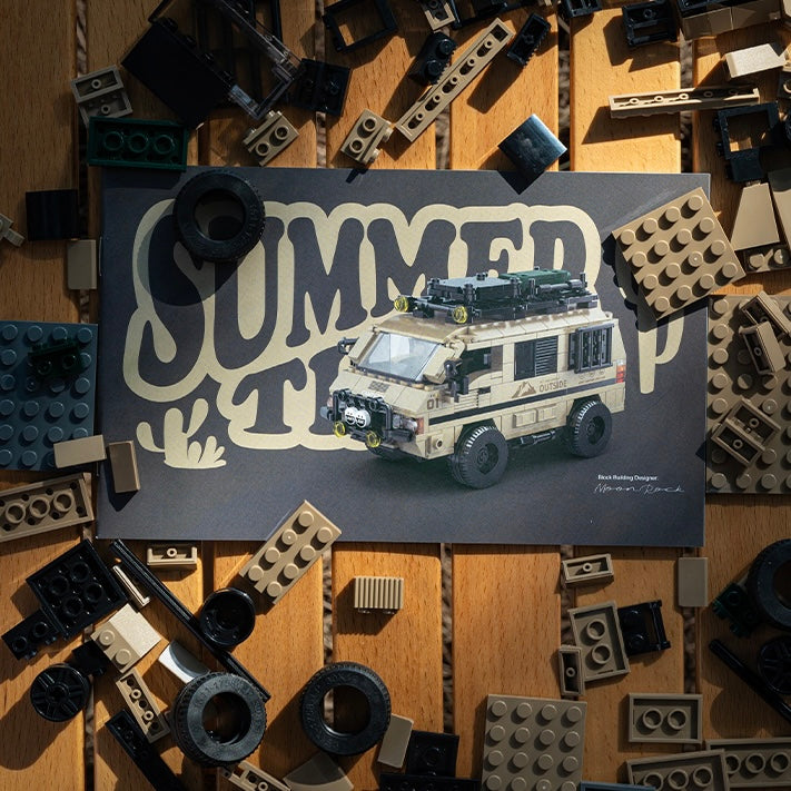 Brick MOC Retro 4x4 Camper Van - Brick Car Merchant