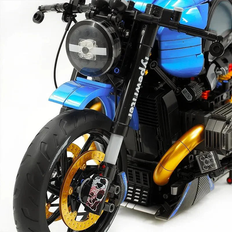 Brick MOC Retro Cafe Racer 1000 | 1591pcs - Brick Car Merchant