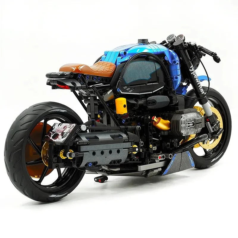 Brick MOC Retro Cafe Racer 1000 | 1591pcs - Brick Car Merchant