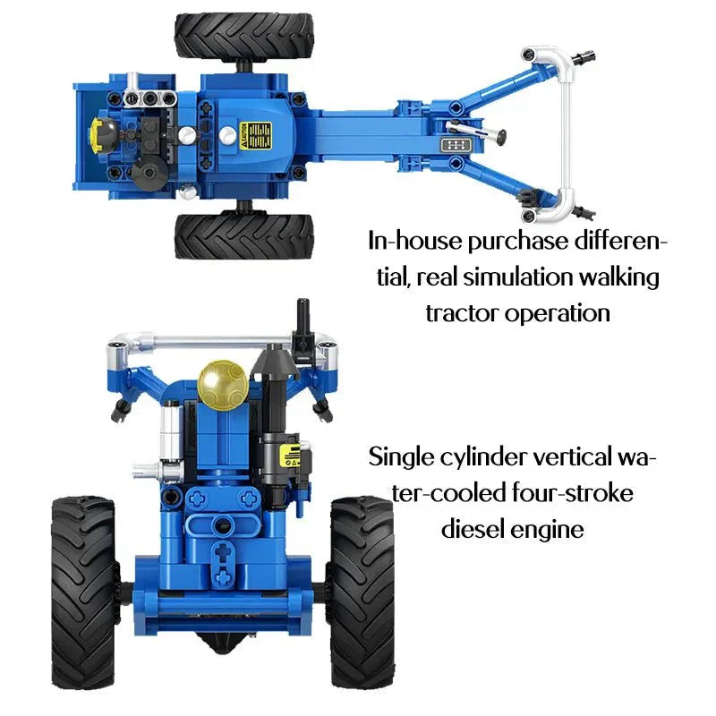 Brick MOC Retro Walking Tractor | 248pcs - Brick Car Merchant
