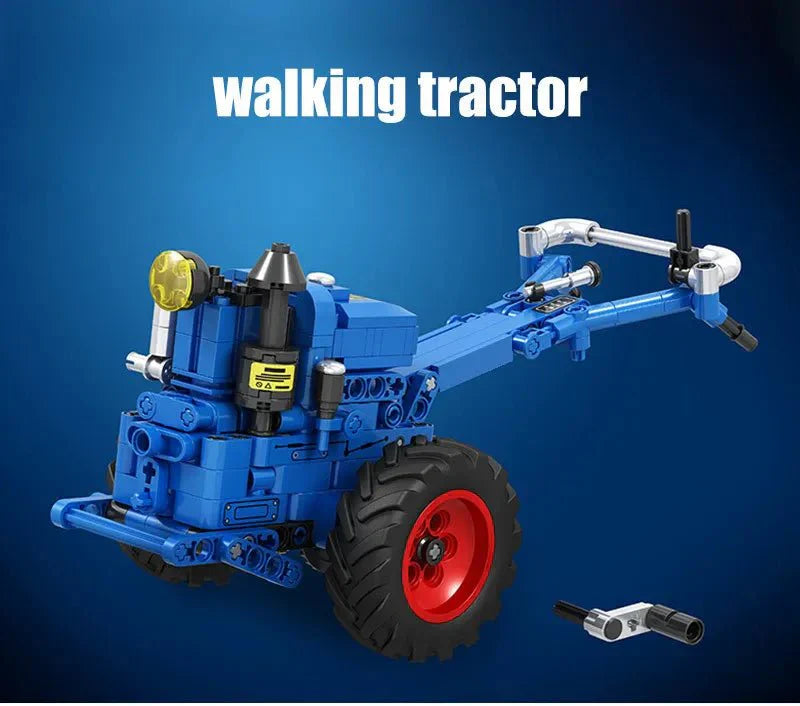Brick MOC Retro Walking Tractor | 248pcs - Brick Car Merchant