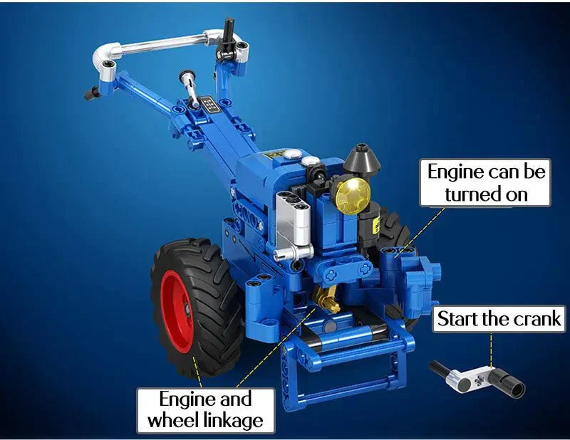 Brick MOC Retro Walking Tractor | 248pcs - Brick Car Merchant