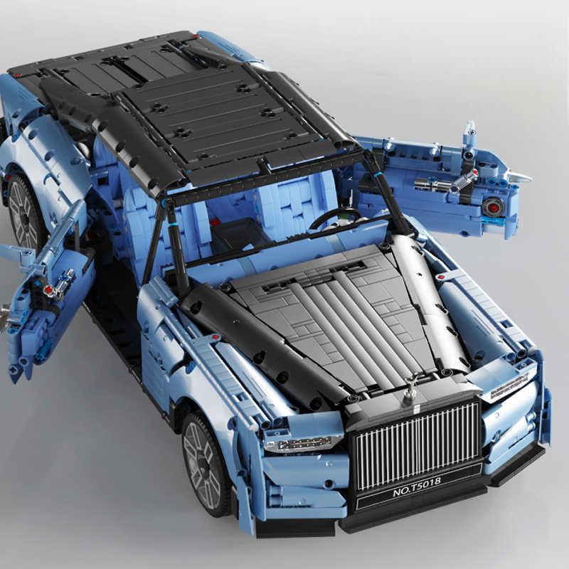 LEGO MOC Rolls-Royce Wraith Boat Tail | Remote Control, Opening Features, Luxury Wine Cabinet, Removable Convertible Top, Signature Rolls-Royce Doors, 2903 pcs - Brick Car Merchant