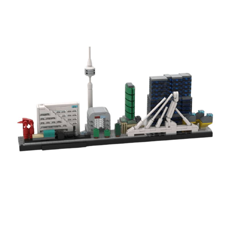 Brick MOC Rotterdam Skyline | 656pcs - Brick Car Merchant