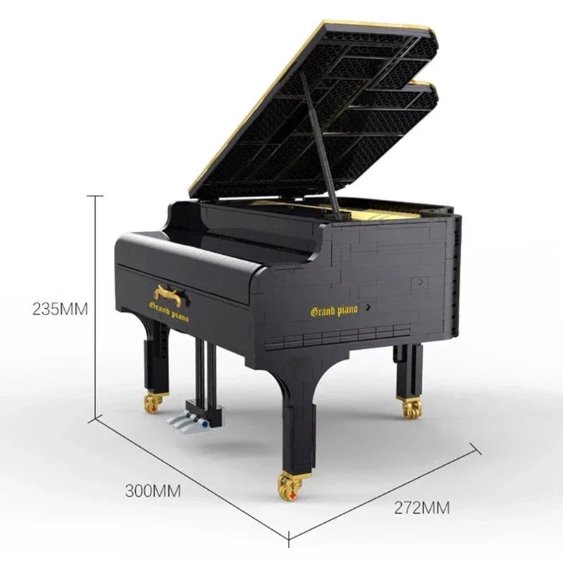 Brick MOC Self Playing Grand Piano | 2436pcs - Brick Car Merchant