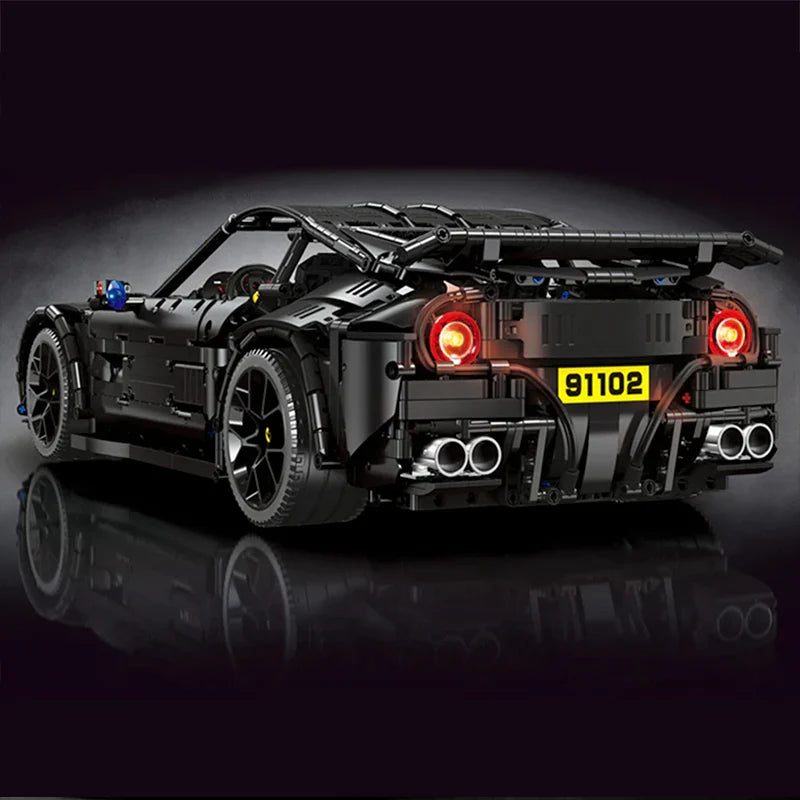 Brick MOC Shadow Edition Italian V12 Grand Tourer | 3096 pcs - Brick Car Merchant