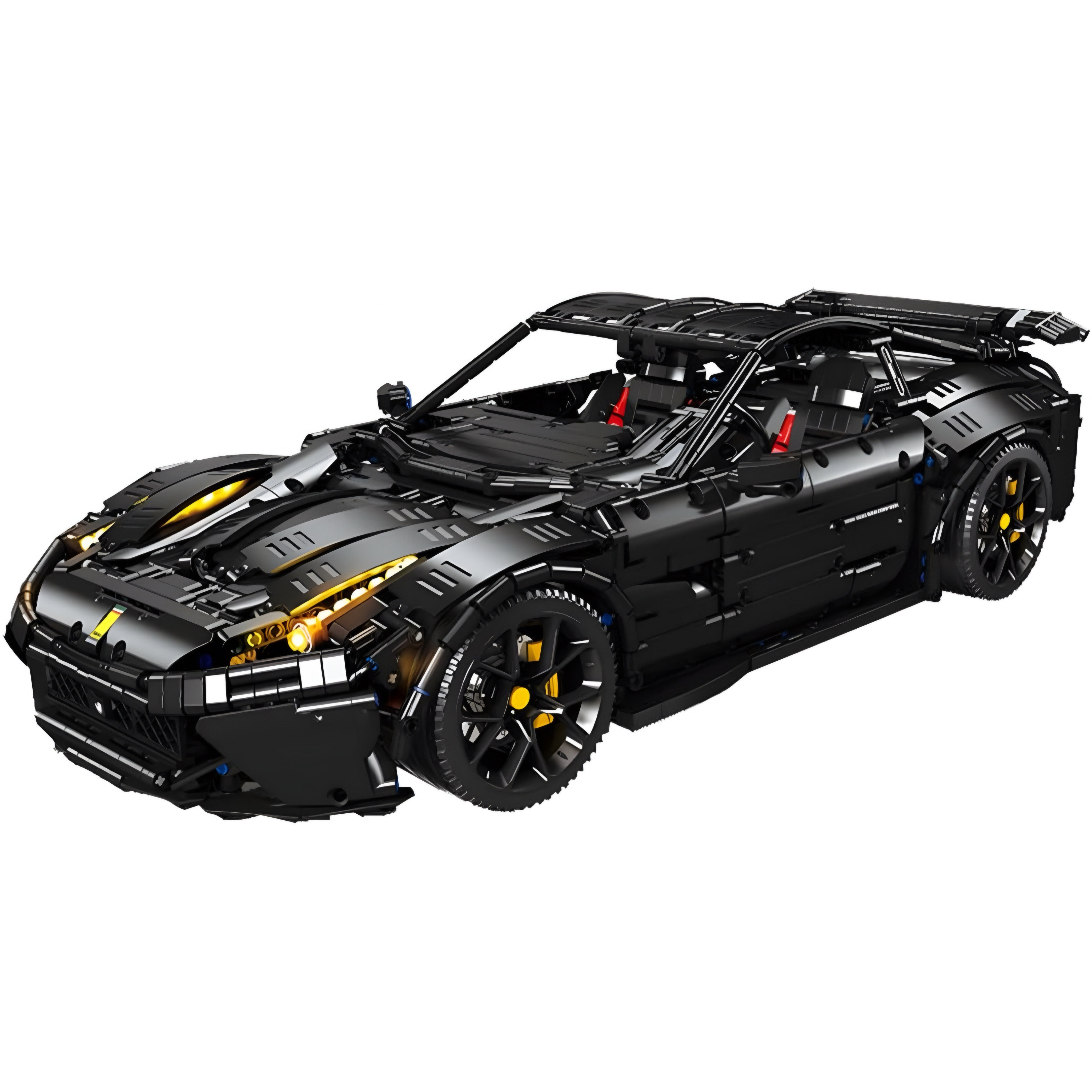 Brick MOC Shadow Edition Italian V12 Grand Tourer | 3096 pcs - Brick Car Merchant