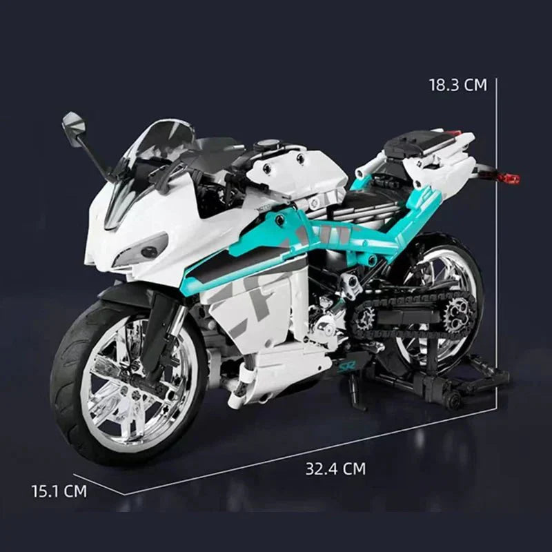 Brick MOC Superbike 1000 Street Racer | 827pcs - Brick Car Merchant