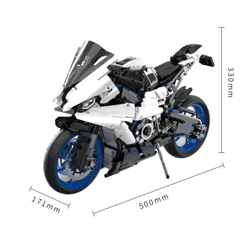 Brick MOC Superbike RR Track Weapon | 1987pcs - Brick Car Merchant