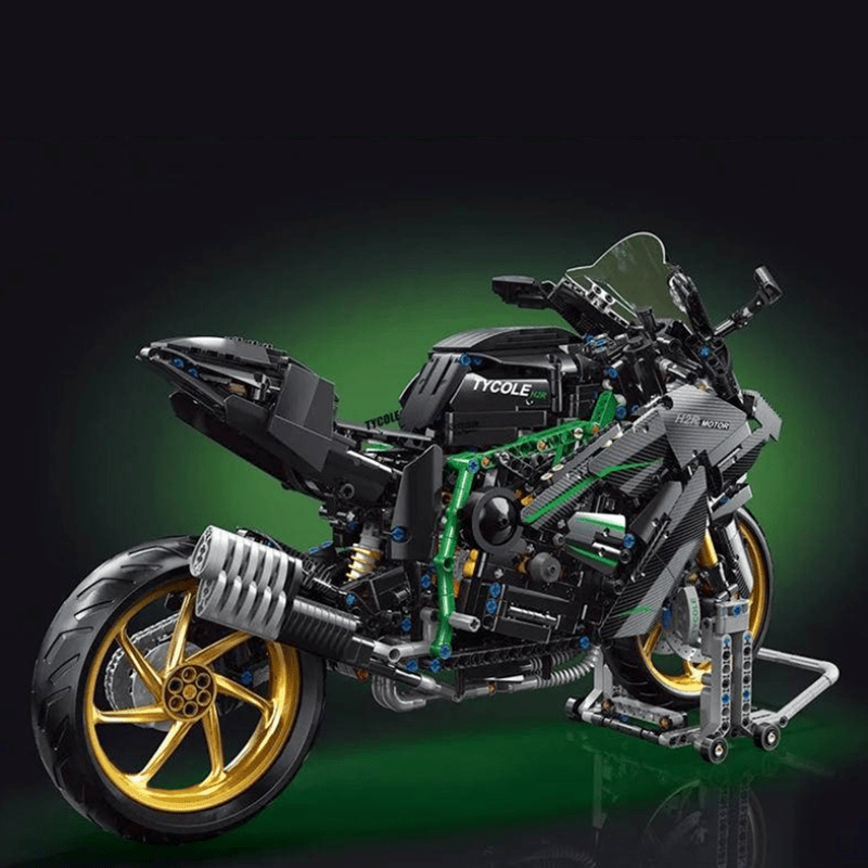 Brick MOC Supercharged Track Superbike | 1858pcs - Brick Car Merchant