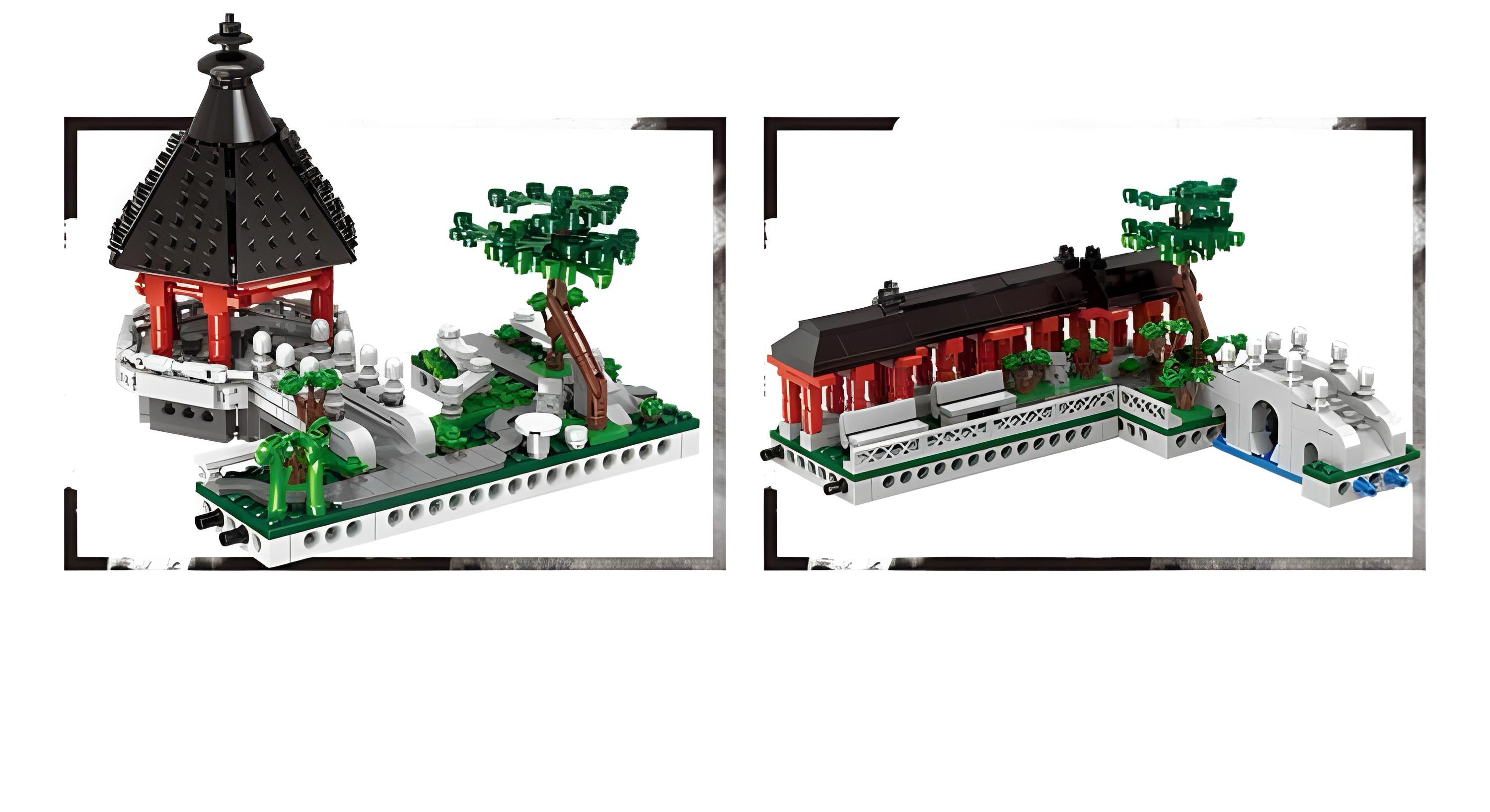 Brick MOC Suzhou Lion Grove Garden | 2479pcs - Brick Car Merchant