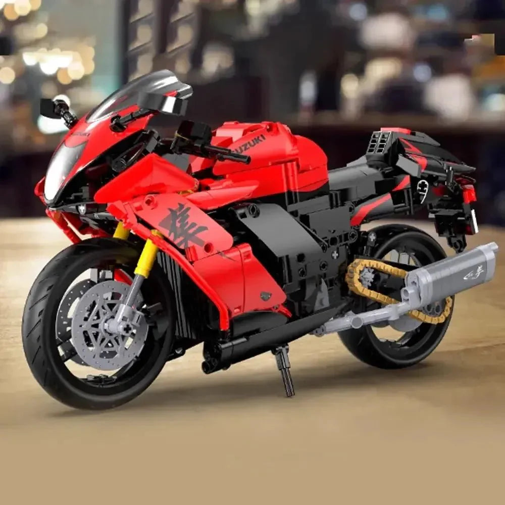 Brick MOC Suzuki Hayabusa | 1043pcs - Brick Car Merchant