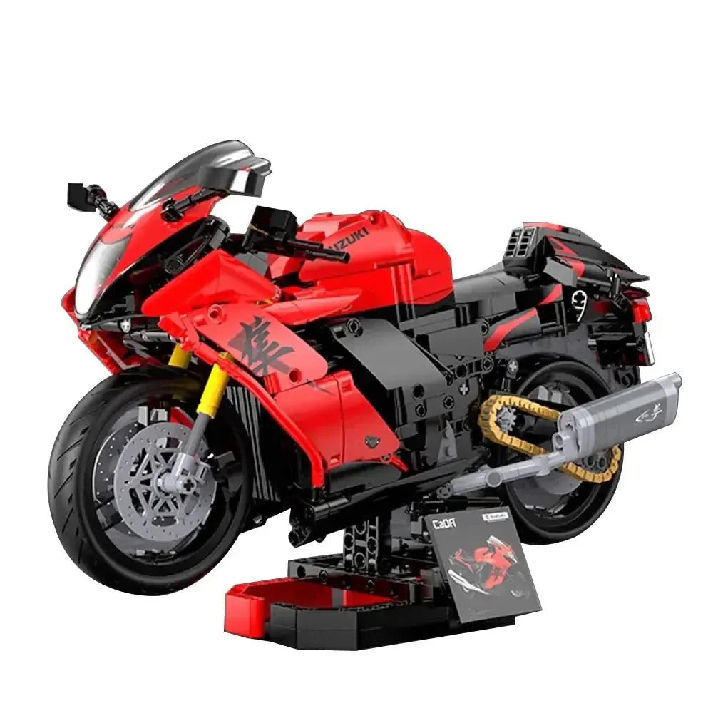 Brick MOC Suzuki Hayabusa | 1043pcs - Brick Car Merchant