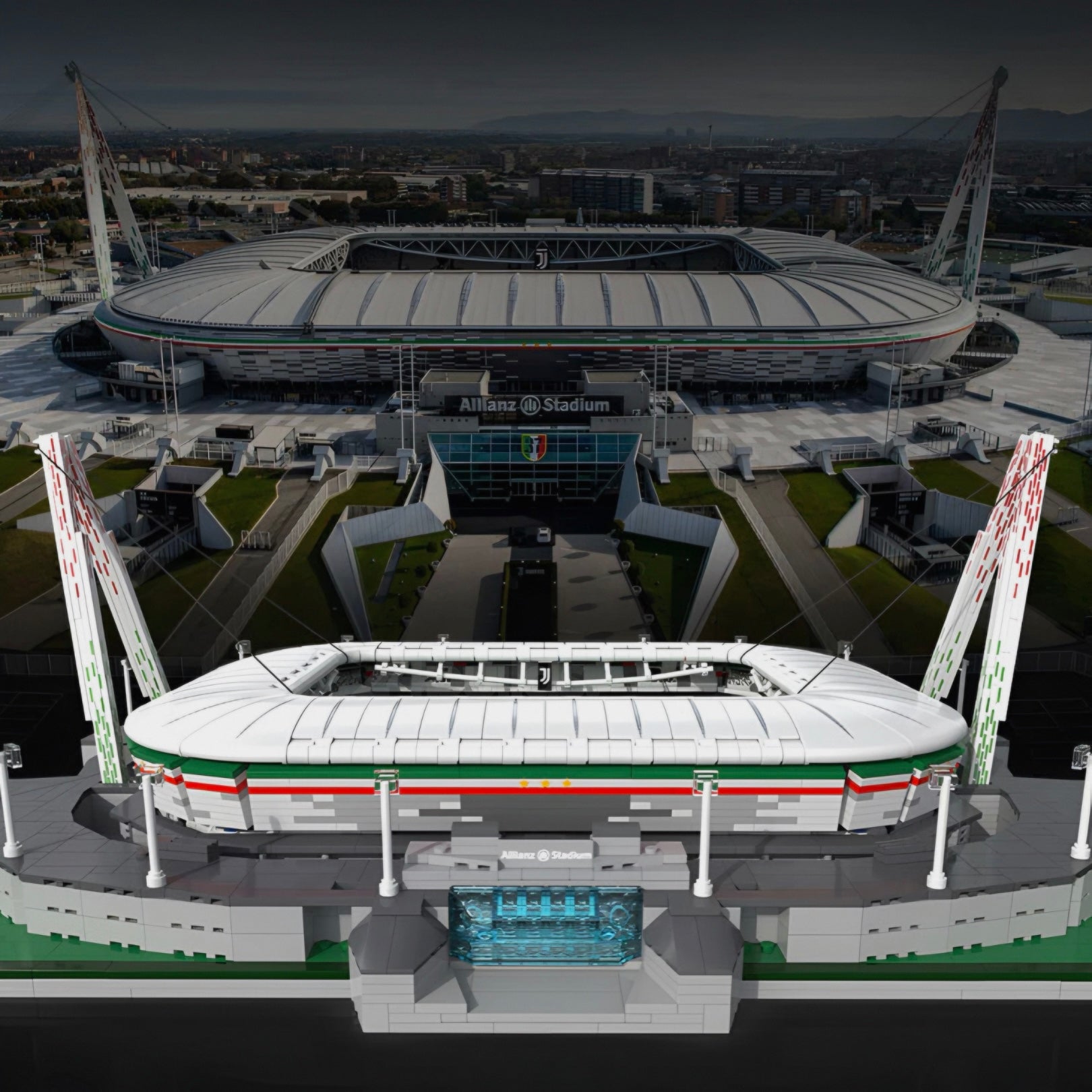 Brick MOC The Detailed Juventus Allianz Stadium | 3638pcs - Brick Car Merchant