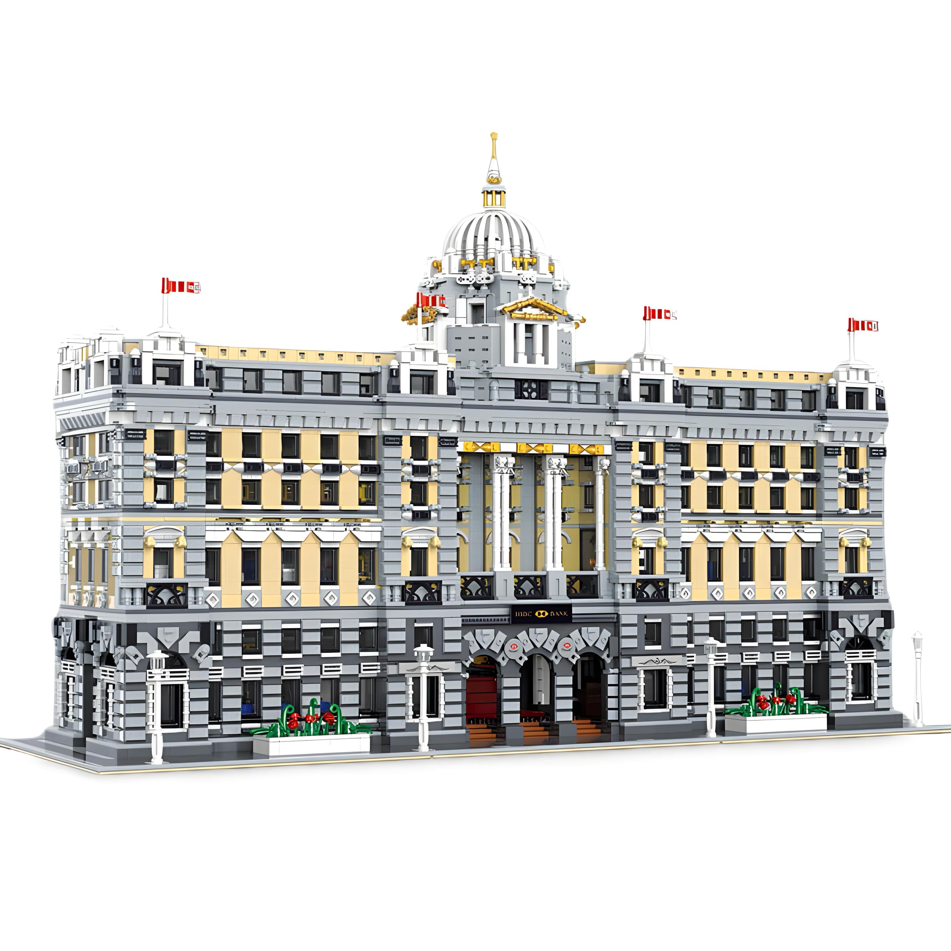 Brick MOC The Mega Bank | 10424pcs - Brick Car Merchant