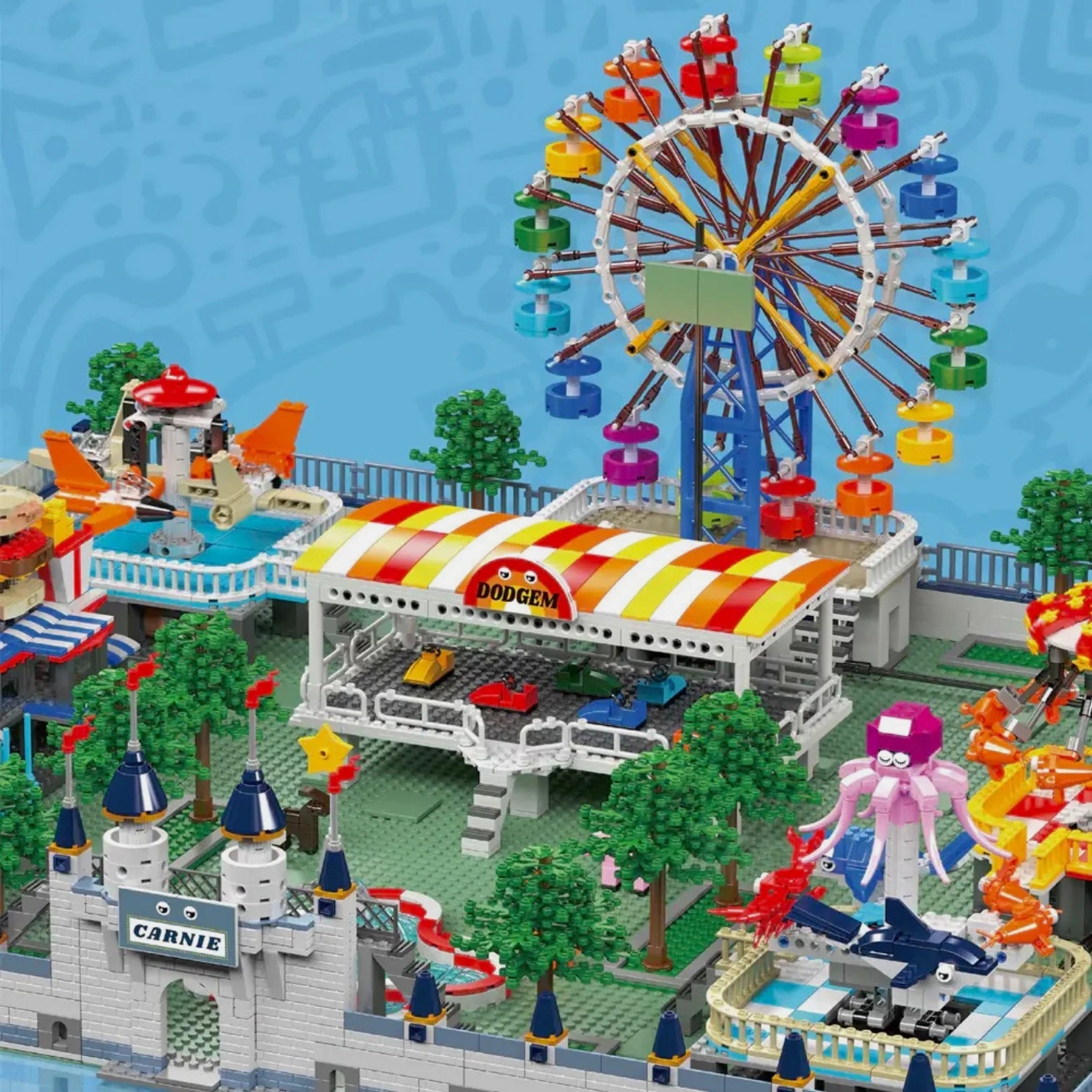 Brick MOC The Ultimate Motorised Theme Park | 5220pcs - Brick Car Merchant